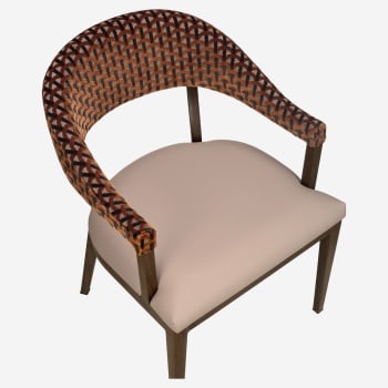Valro Curved-Back Aluminum Chair