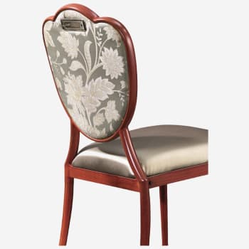 Tulip Upholstered Aluminum Dining Chair