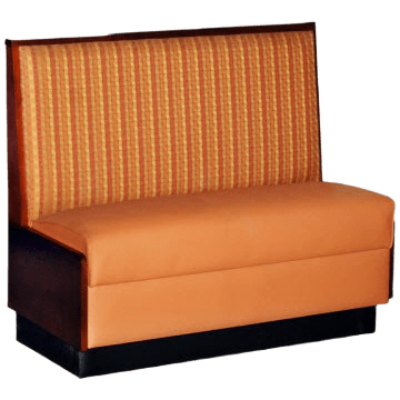 Wood Standard Booth with Padded Back Interior