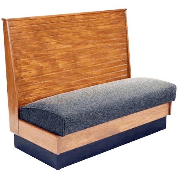 DH Style Wood Booth with Bead Board Back Interior