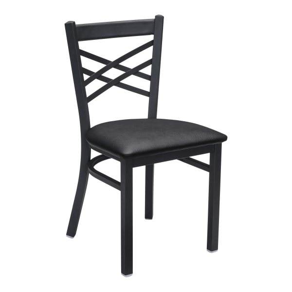 X Back Metal Chair Interior