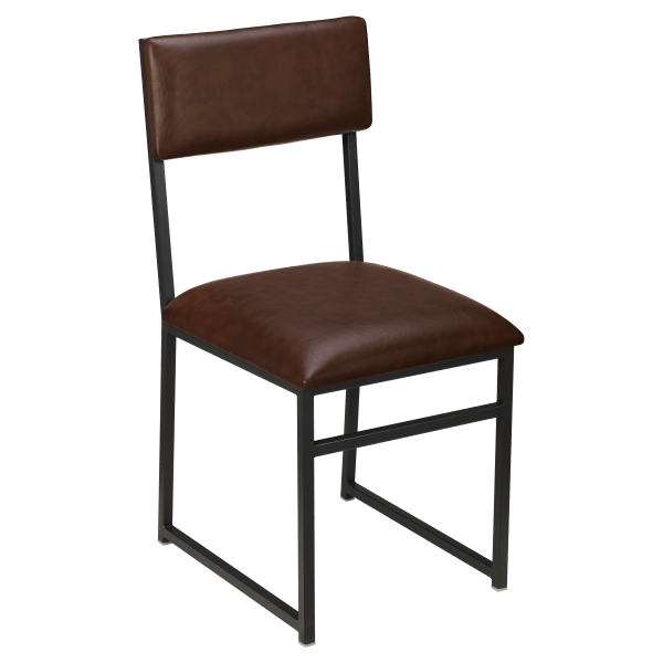 Indy Metal Chair with Padded Back Interior