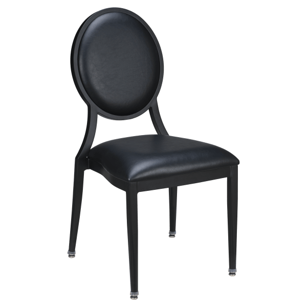 Quickship Deco Lotus Aluminum Stack Chair Interior