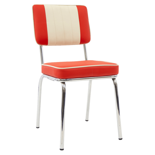 Retro Metal Vinyl Chair Interior