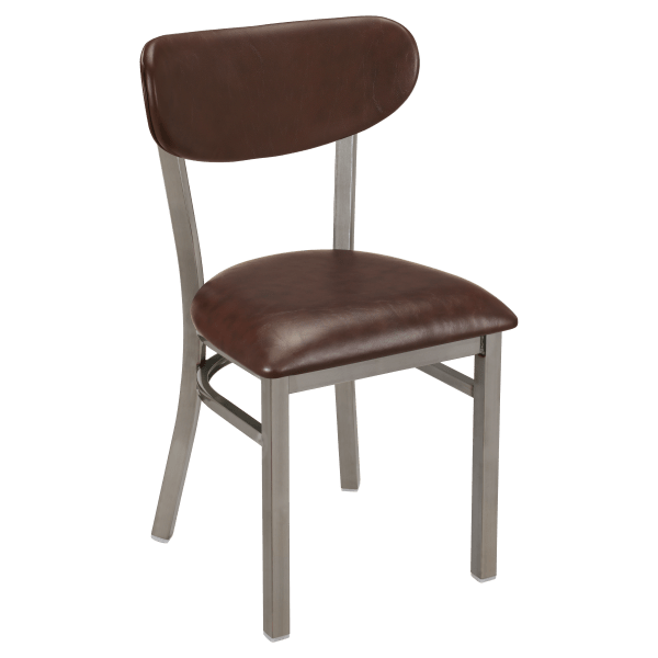 Curvy Metal Chair in Clear Coat Interior