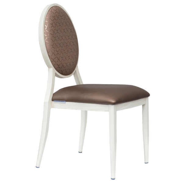 Deco Lotus Backed Aluminum Chair Interior