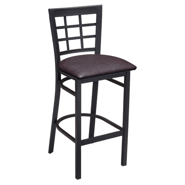 Window Back Metal Bar Stool Interior