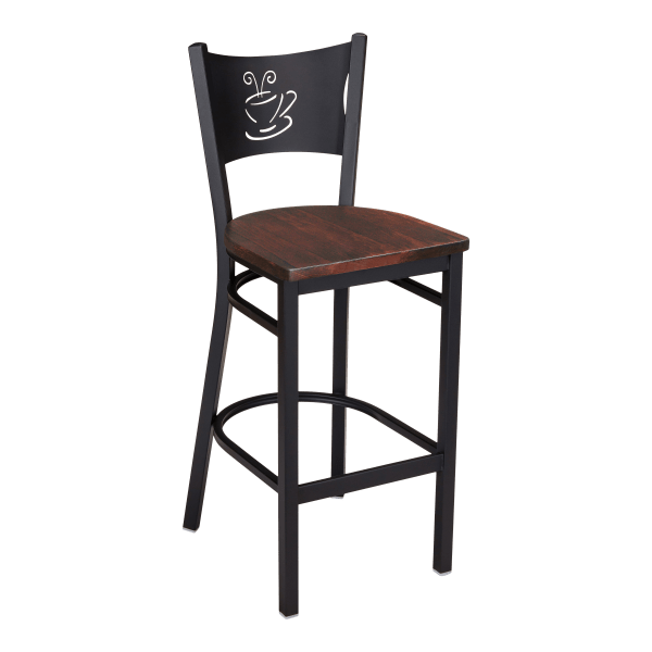 Coffee Cup Metal Bar Stool Interior