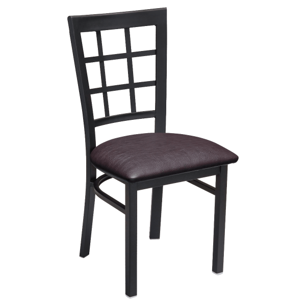 Window Back Metal Chair Interior