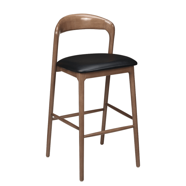 Premium Sigrid Wood Bar Stool Interior