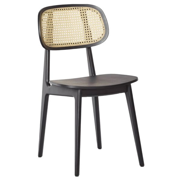 Cane Wood Restaurant Chair Interior