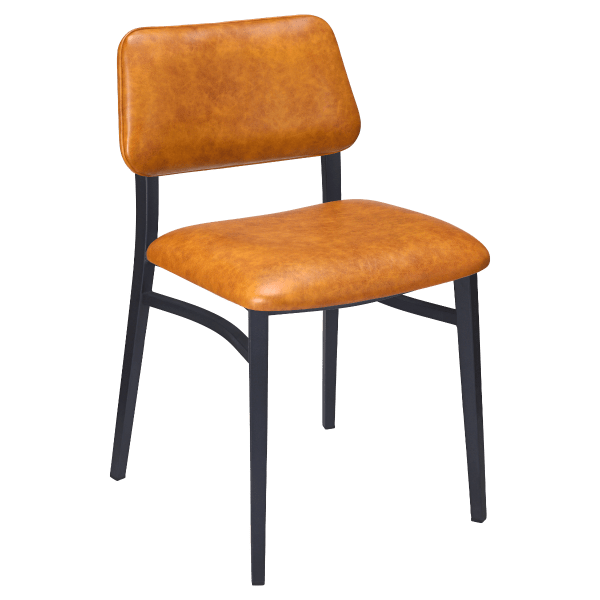Luca Metal Chair with Padded Back Interior