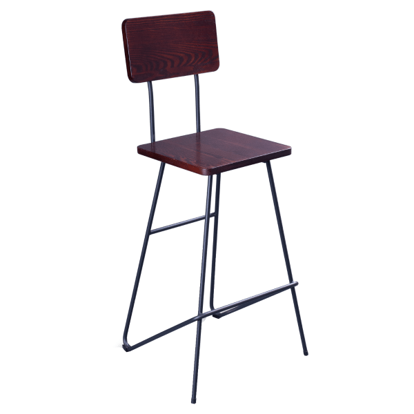 Mantis Industrial Style Metal Bar Stool Interior