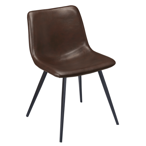 Luna Metal Chair with Black Finish Interior