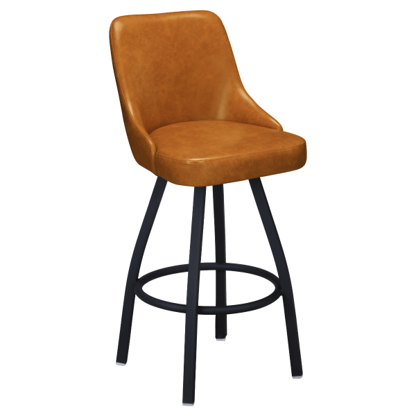 Premium Mauro Bucket Swivel Bar Stool Interior