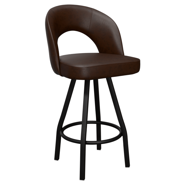 Premium Yali Bucket Swivel Bar Stool Interior