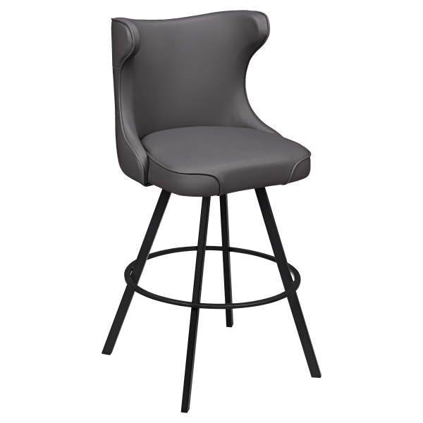 Darlo Premium Bucket Swivel Bar Stool with Circular Frame Interior