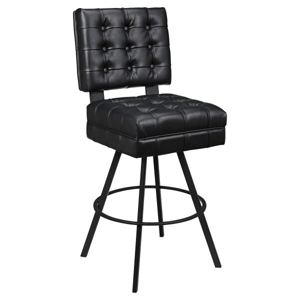 Trionfo Tufted Premium Bucket Bar Stool with Circular Frame Interior