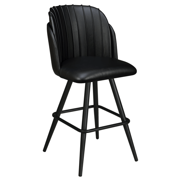 Premium Sooti Swivel Bar Stool with Square Frame Interior