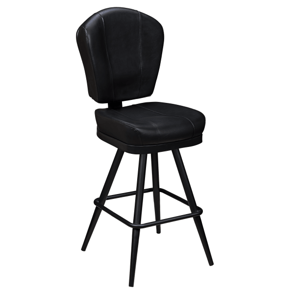 Lusso 3-Channel Premium Casino Bucket Bar Stool with Square Frame Interior