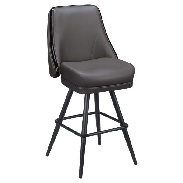 Regina Premium Casino Bucket Bar Stool with Square Frame Interior