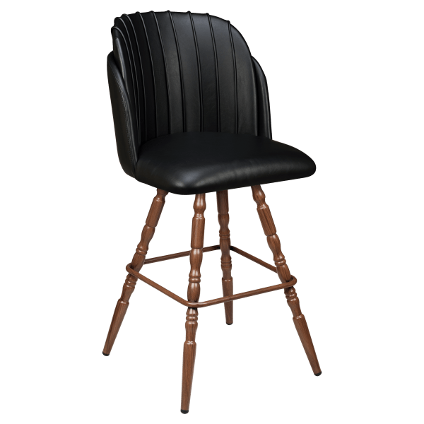 Premium Sooti Swivel Bar Stool with Vintage Frame Interior