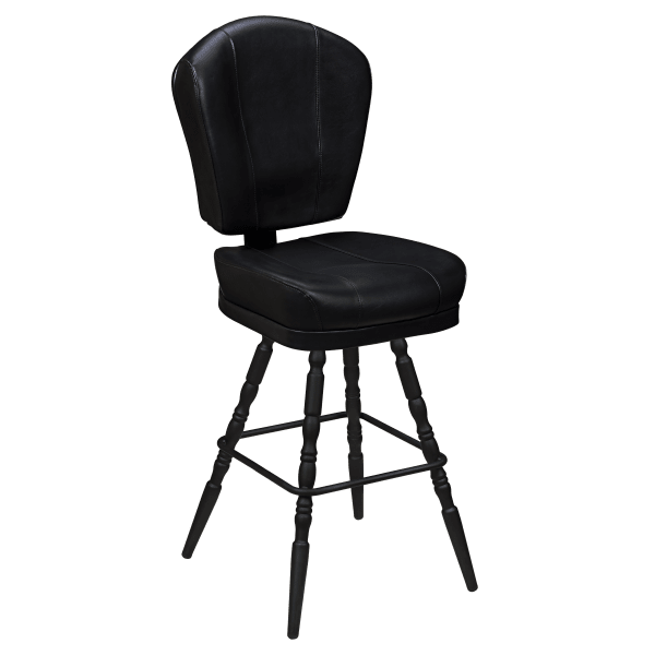 Lusso 3-Channel Premium Casino Bucket Bar Stool with Vintage Frame Interior
