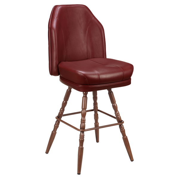 Giada Premium Casino Bucket Bar Stool with Vintage Frame Interior