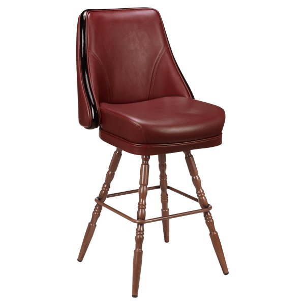 Regina Premium Casino Bucket Bar Stool with Vintage Frame  Interior