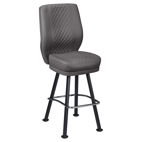 Tesoro Diamond Back Premium Bucket Bar Stool with Arched-Oval Frame Interior