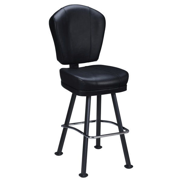 Lusso 3-Channel Premium Casino Bucket Bar Stool with Arched-Oval Frame Interior