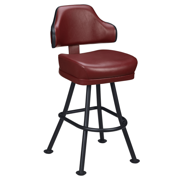 Gioco Premium Casino Bucket Bar Stool with Orbit Frame Interior