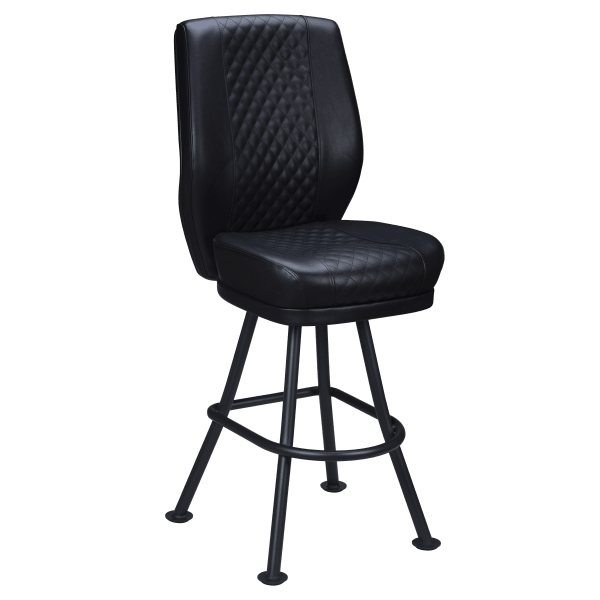 Tesoro Diamond Back Premium Bucket Bar Stool with Orbit Frame Interior