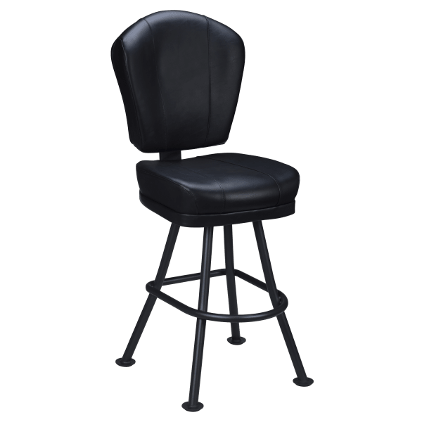 Lusso 3-Channel Premium Casino Bucket Bar Stool with Orbit Frame Interior