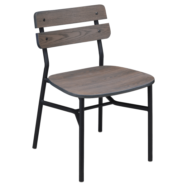 Palmer Black Metal Chair Interior