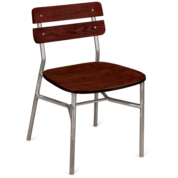 Palmer Clear Coat Metal Chair Interior