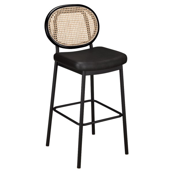Venice Cane Metal Bar Stool Interior