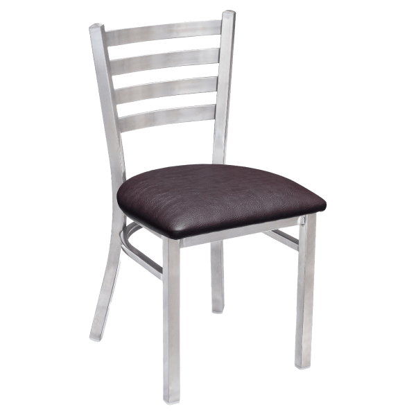 Clear Coat Metal Ladder Back Chair Interior