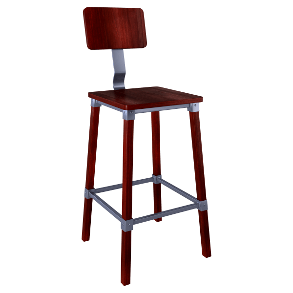 Malcolm Industrial Bar Stool Interior