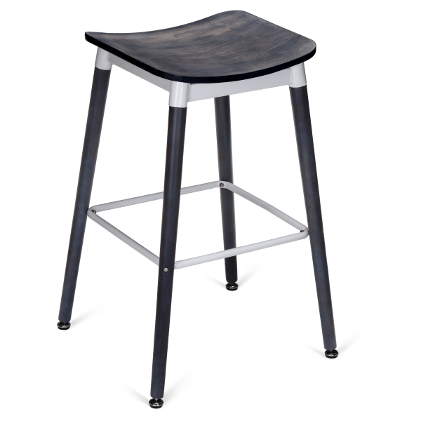 Slate White Backless Bar Stool Interior