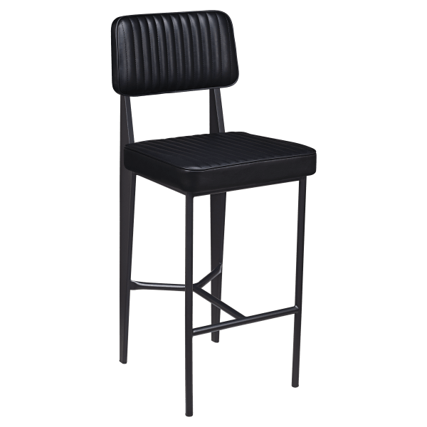 Leeds Padded Metal Bar Stool Interior