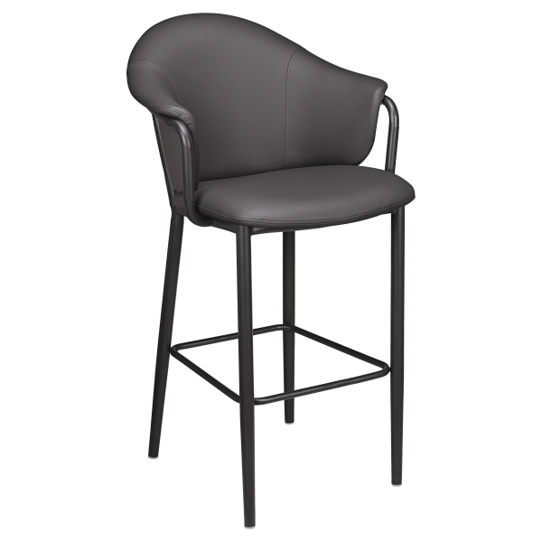 Kova Metal Bar Stool with Arms Interior