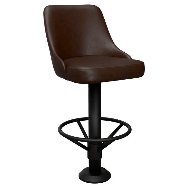 Premium Mauro Bucket Swivel Bolt Down Bar Stool Interior