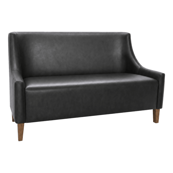 Torqela Plain Back Lounge Booth with Arms Interior