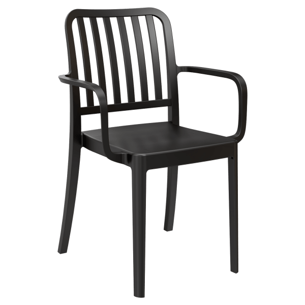 Miles Slat Back Outdoor Resin Armchair Interior