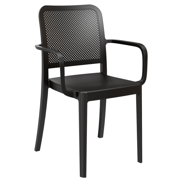 Rowan Perforated Outdoor Resin Armchair Interior