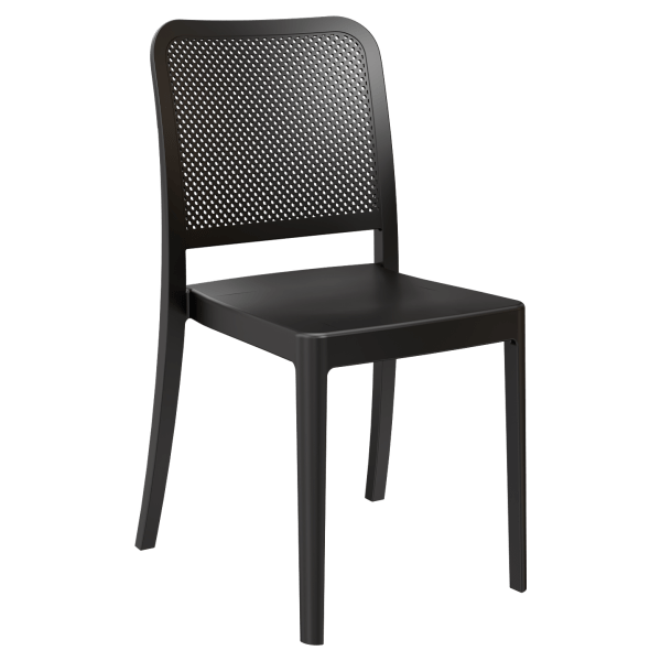 Rowan Perforated Outdoor Resin Chair Interior