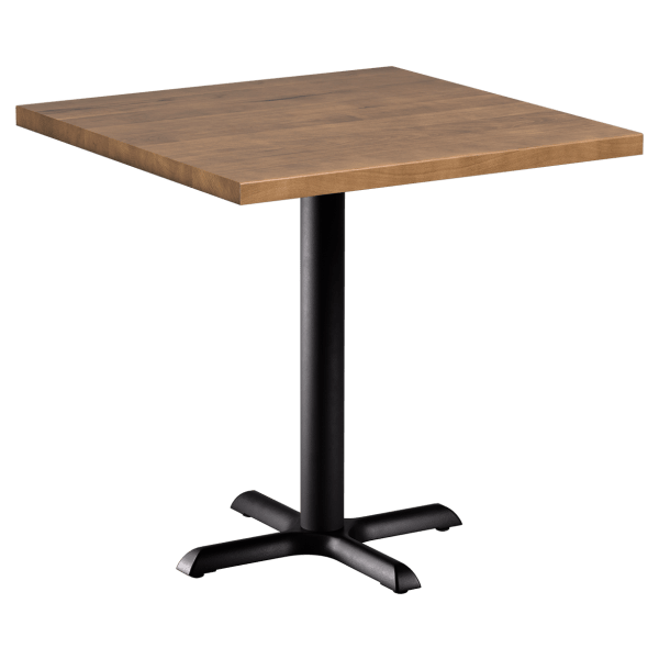 Premium Solid Wood Plank Restaurant Table Interior