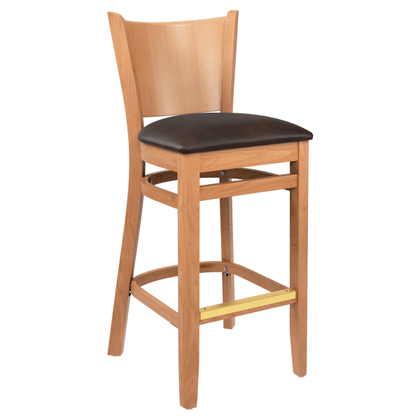 Premium US Made Tiffany Wood Bar Stool Interior