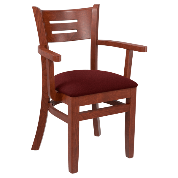 Premium US Made Henry Wood Chair with Arms  Interior